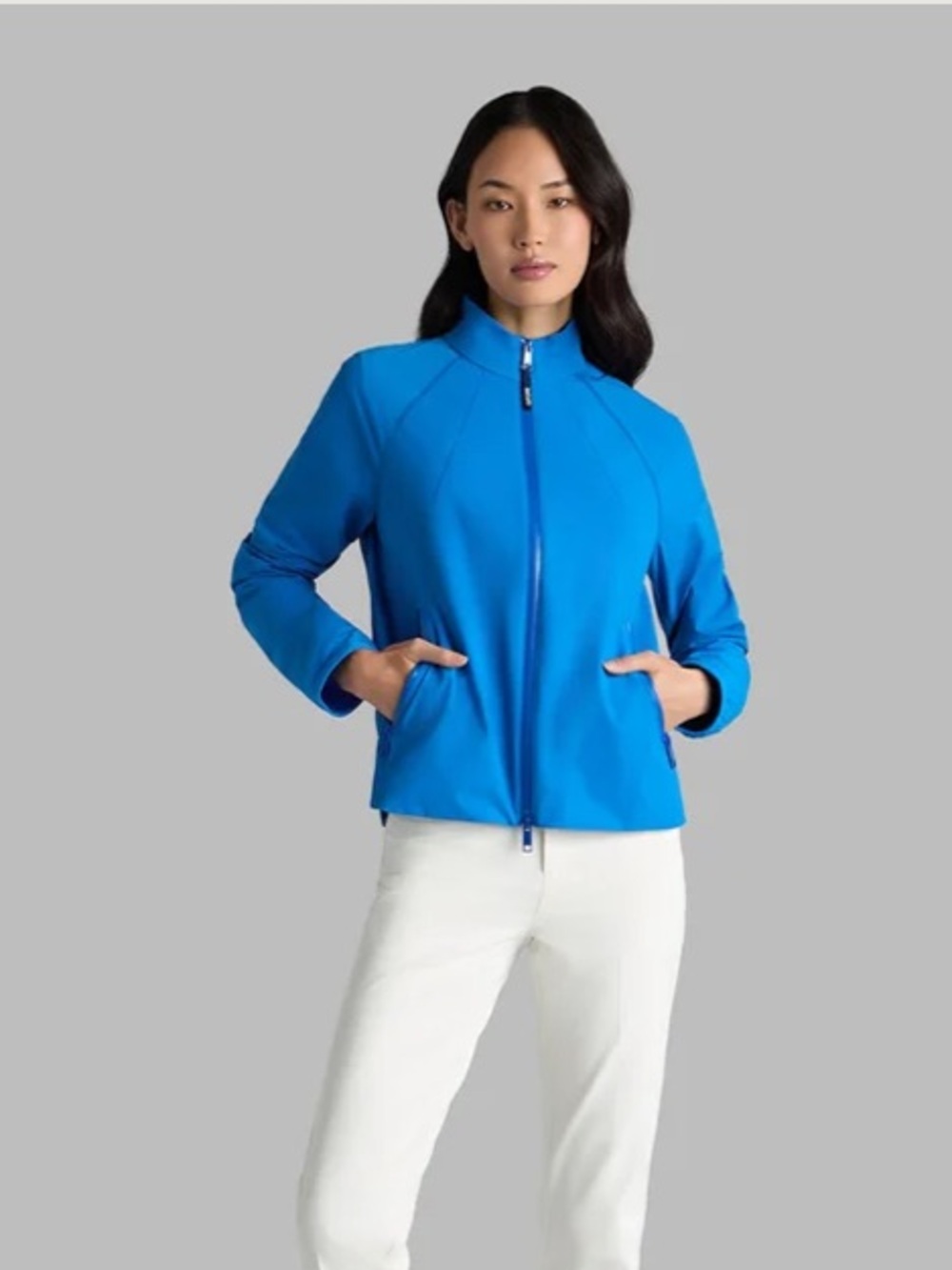 G/Fore Women’s Whisper Stretch Woven Jacket in color Lisbon